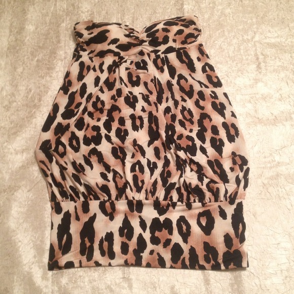 Strapless cheetah dress!