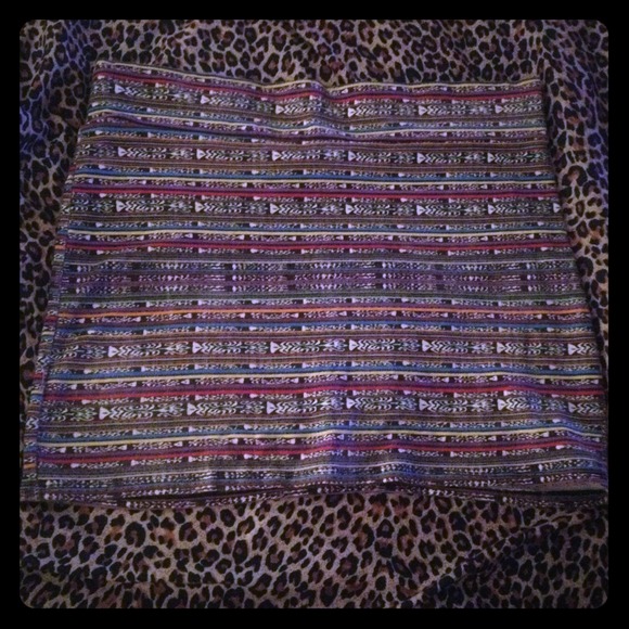 Tribal Print Bodycon Skirt. Worn Once!