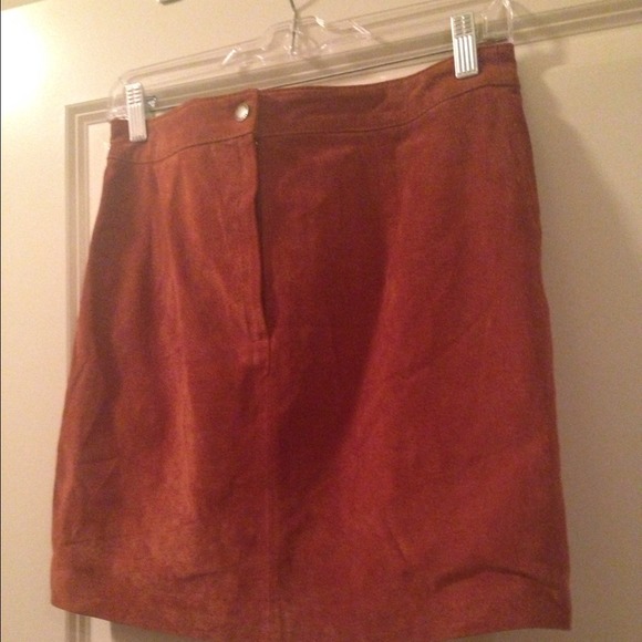 Suede skirt