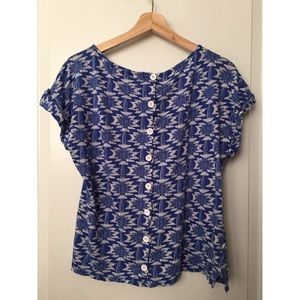 FREE W/ PURCHASE Royal Blue + White Swiss Top