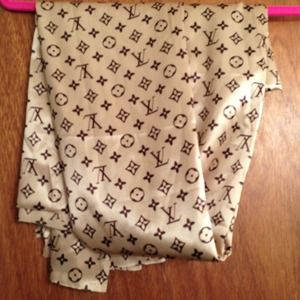 LV fabric light brown dark brown