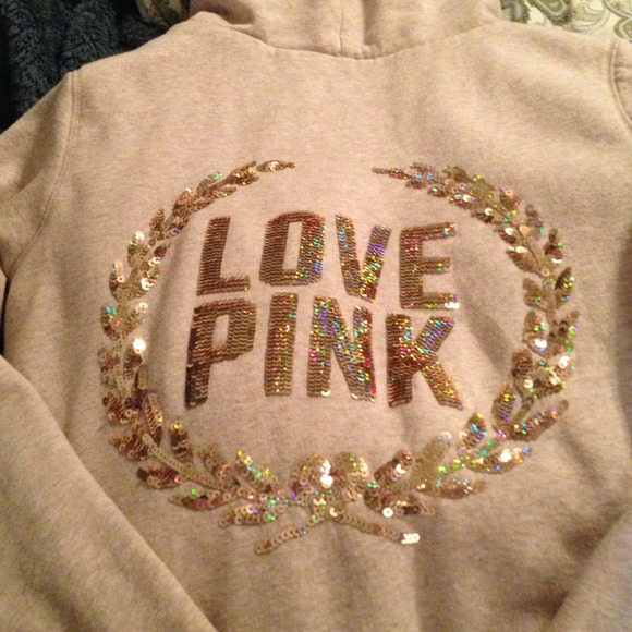 Victoria's secret pink Sherpa lined hoodie