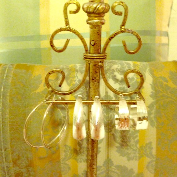 Bundle for 3 Pairs of Silver Earrings