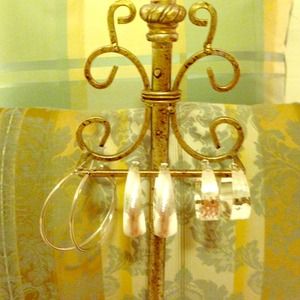 Bundle for 3 Pairs of Silver Earrings