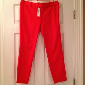 J. Crew Minnie stretch twill pants in Flame