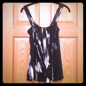 Black and white tank