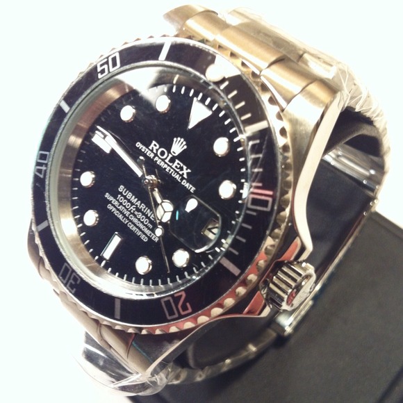 Men's Silver with Black Oyster Sub-Mariner.