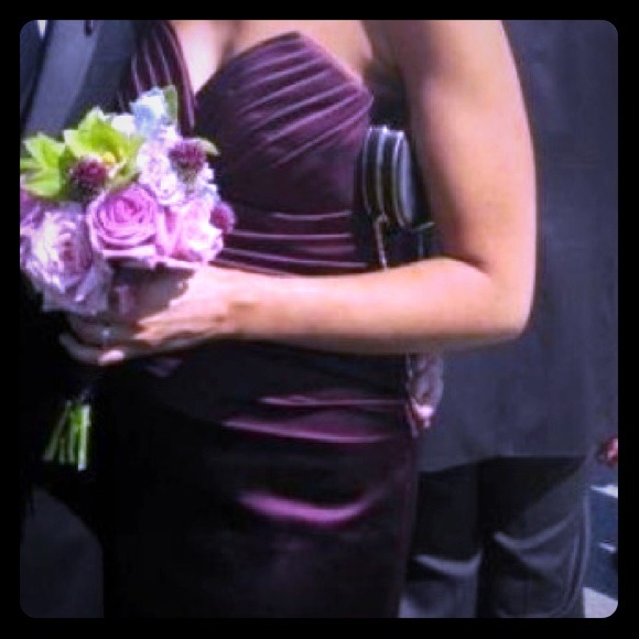 Purple bridesmaid dress