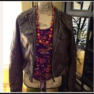 Dark brown "leather like" Jacket