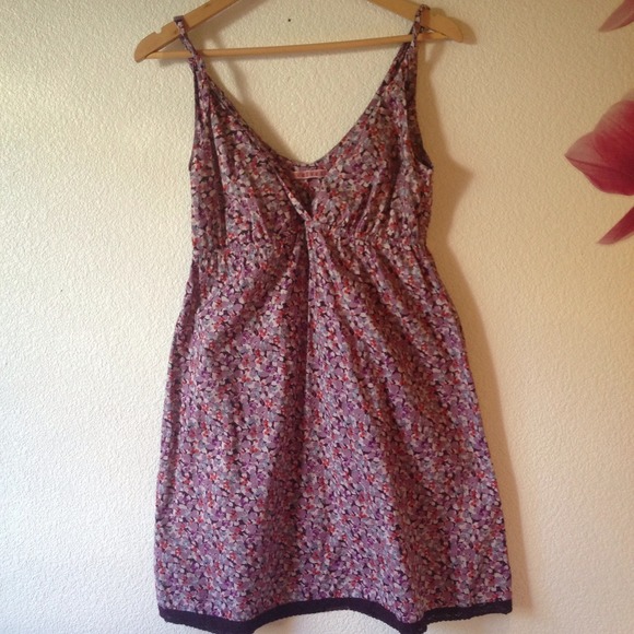 Velvet by Graham & Spencer Purple Floral Dress