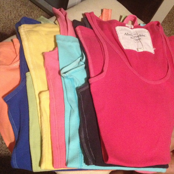 Abercrombie & Fitch Tops - 6A&F tanks an 2 hollister tanks