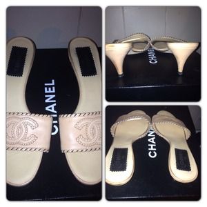 Love my nude Chanel slides!! Size 38, american 8