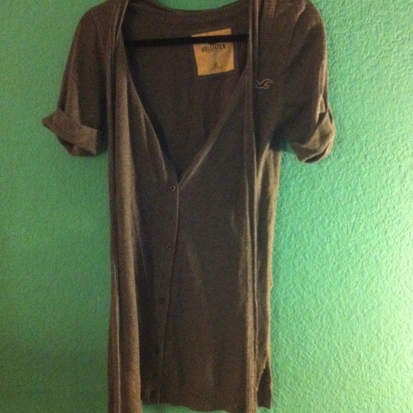 Hollister gray cardigan
