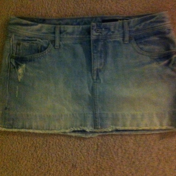 Express Denim Mini Skirt