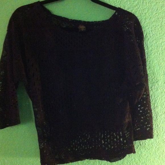 Black lace shirt