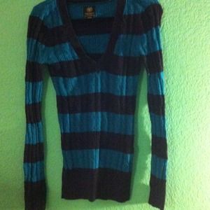 American eagle striped blue sweater