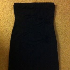 Forever 21 black strapless dress