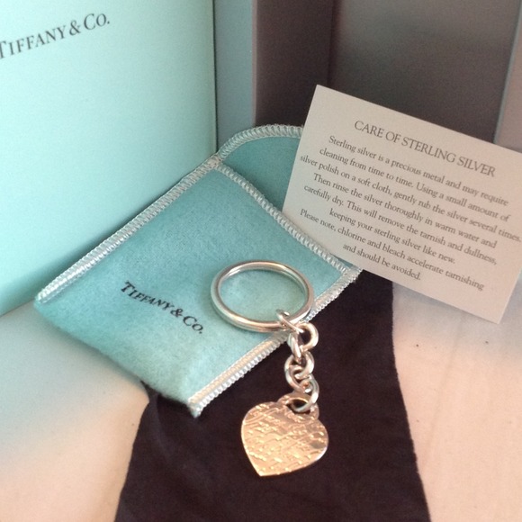 Tiffany Notes "727 Fifth Avenue" Dangle key ring