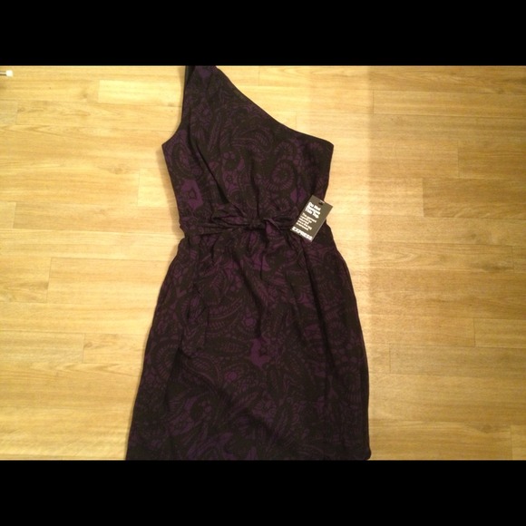 ***SOLD***Express one shoulder dress - Picture 1 of 4