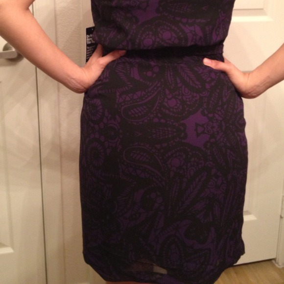 ***SOLD***Express one shoulder dress - Picture 4 of 4