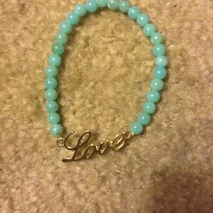Love beaded bracelet