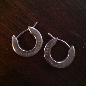Coach small hoop earrings