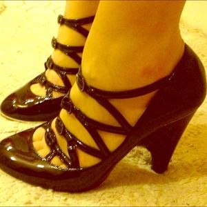 SOLD CHANEL Strappy Mary Janes  39 8 7 1/2