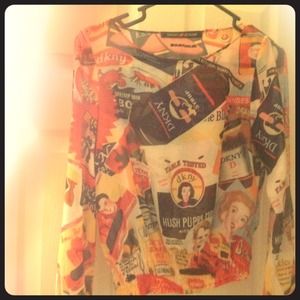 Retro DKNY Blouse!