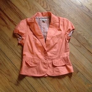 Coral jacket and 2 pr shoes