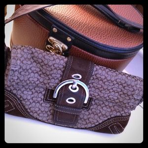 Reserved Used! With love Small Coach Brown Bag