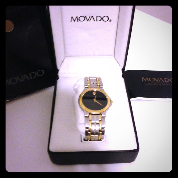 Men's Movado two tone watch.