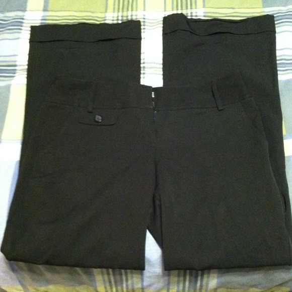 Black boot cut dress pants