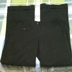 Black boot cut dress pants