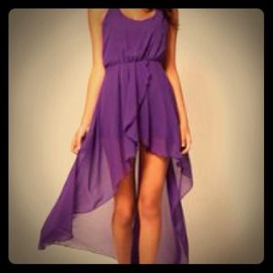 Purple hi lo dress, asos.com also in light teal