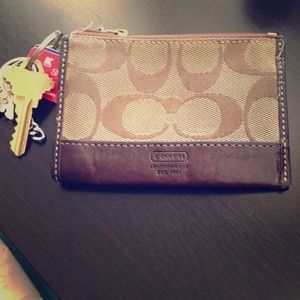 Coach key chain and ID holder