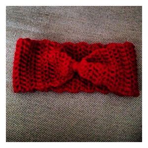 Red Knotted Headband