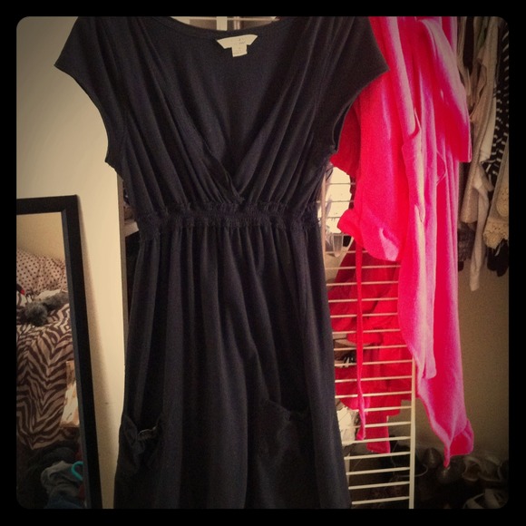 Casual black dress
