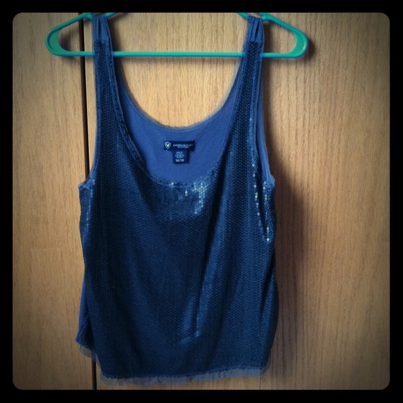 American Eagle sequined tank