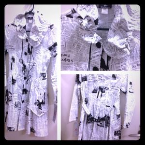IC Collection News Dress- Size Small