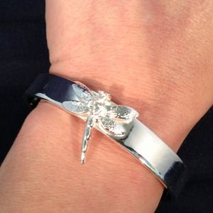Tiffany inspired cuff dragonfly bracelet