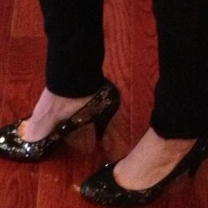 Forever 21 sparkle pumps.