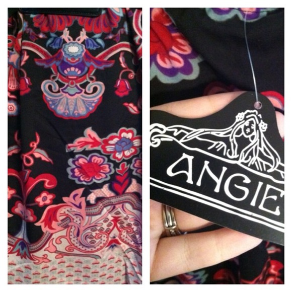 *NWT* Sz XL Flowy Red // Pink Dress - Picture 4 of 4