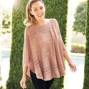 Pointelle Poncho