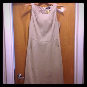 J.Crew khaki sheath dress - barely worn