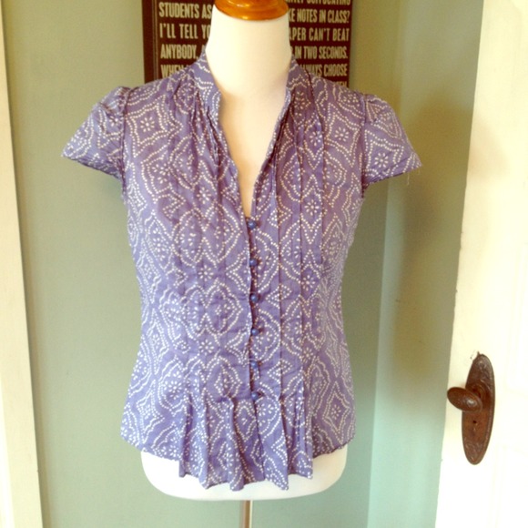 SOLD Banana Republic Moroccan Print Top