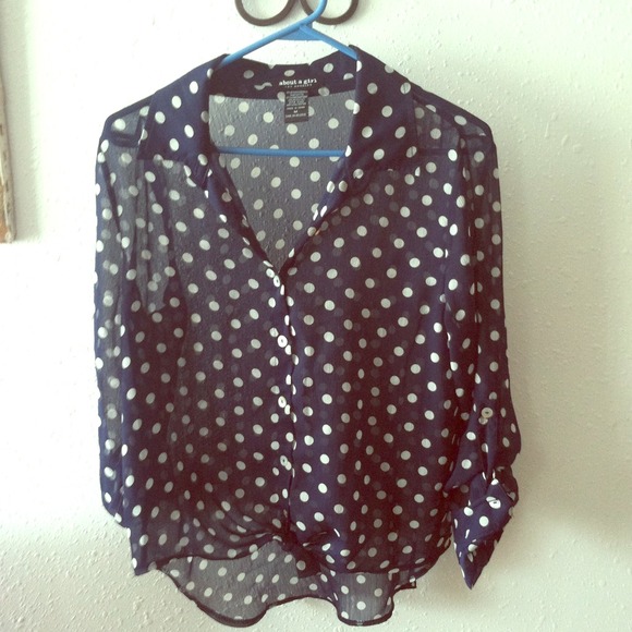 Navy blouse