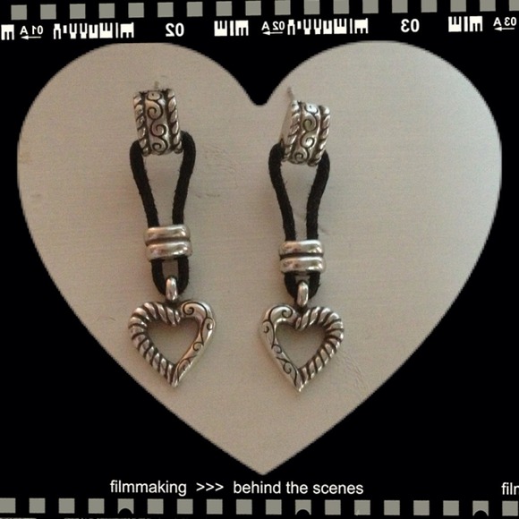 🔴SOLD🔴Silver/String Leather Heritage Earrings