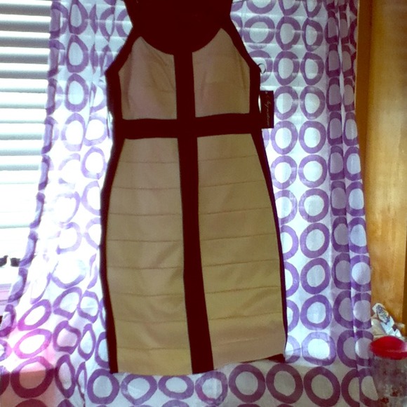 Formal color blocking dress