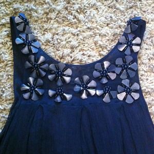 Price Reduced!! Blue embellished dress