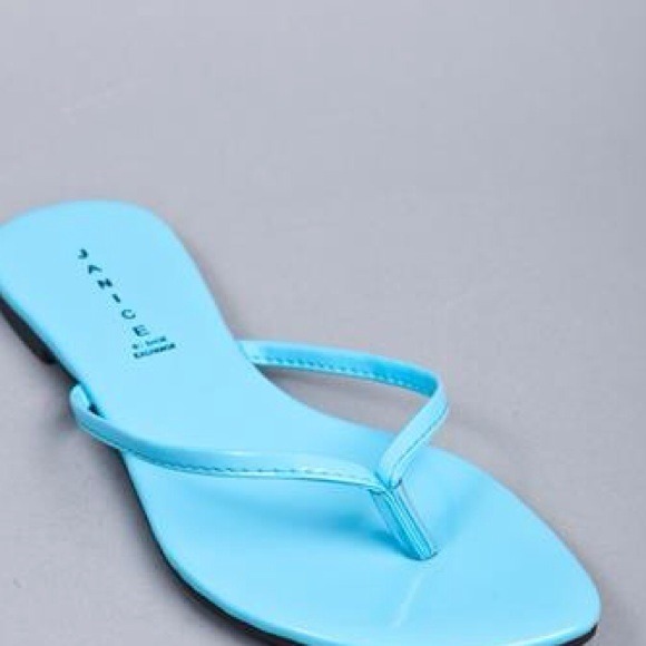 Janice Teal Thong Sandal